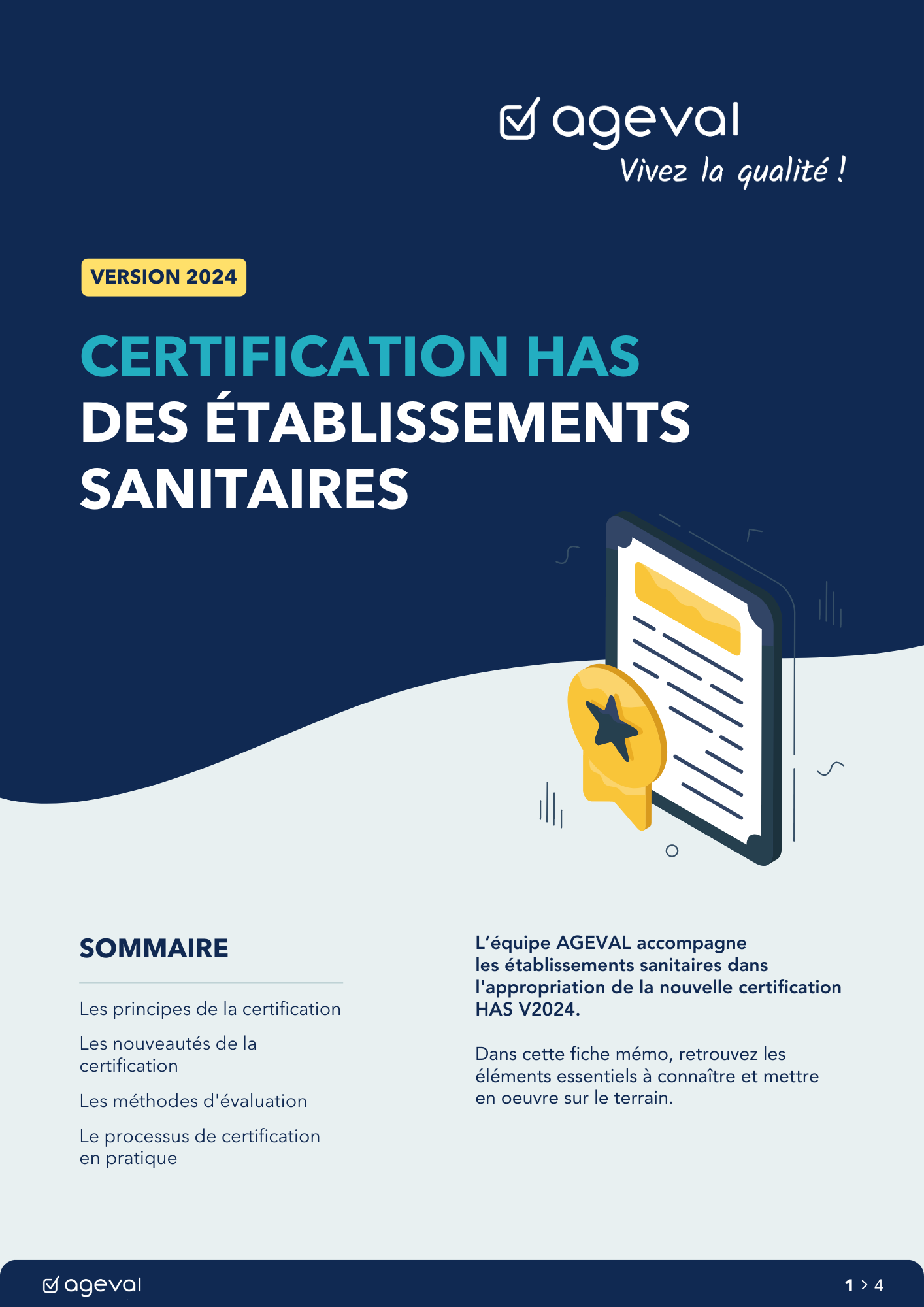 Je télécharge ma fiche mémo, avec les clés indispensables pour m'approprier les nouveautés de la certification HAS V2024