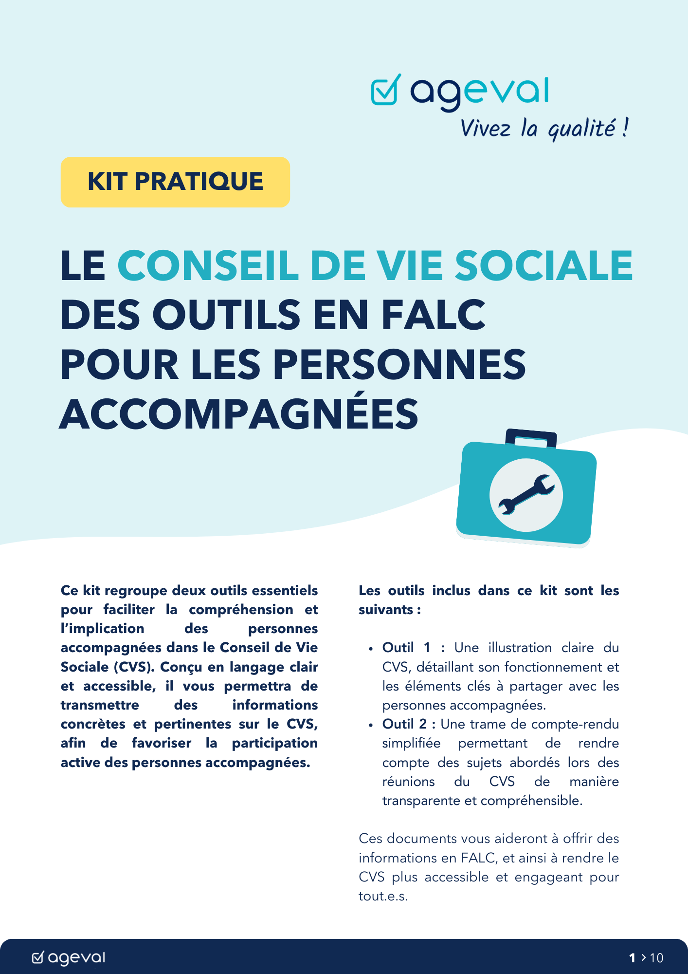 Je télécharge mon kit d'outils CVS en FALC pour rendre plus simples et claires les informations dédiées aux personnes accompagnées